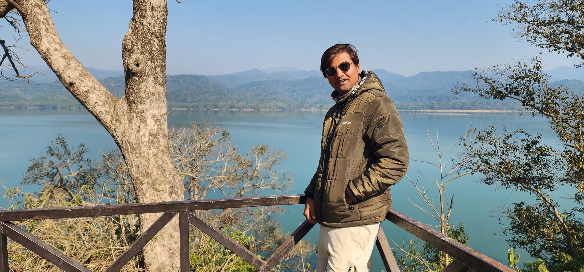 Neeraj on safari at Dhikala